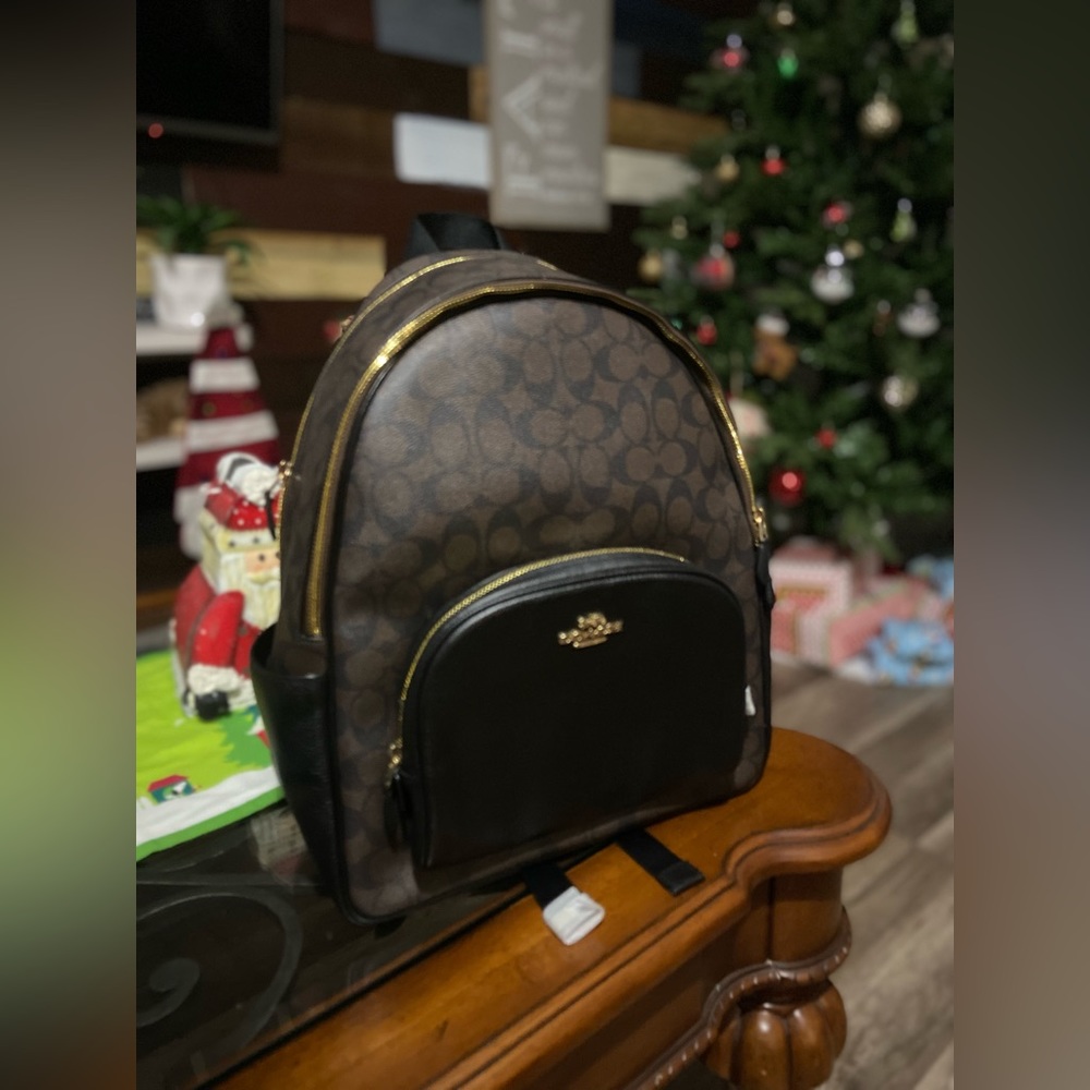 I am selling this Brand New Coach backpack, real leather, never been used. - Picture 1 of 4